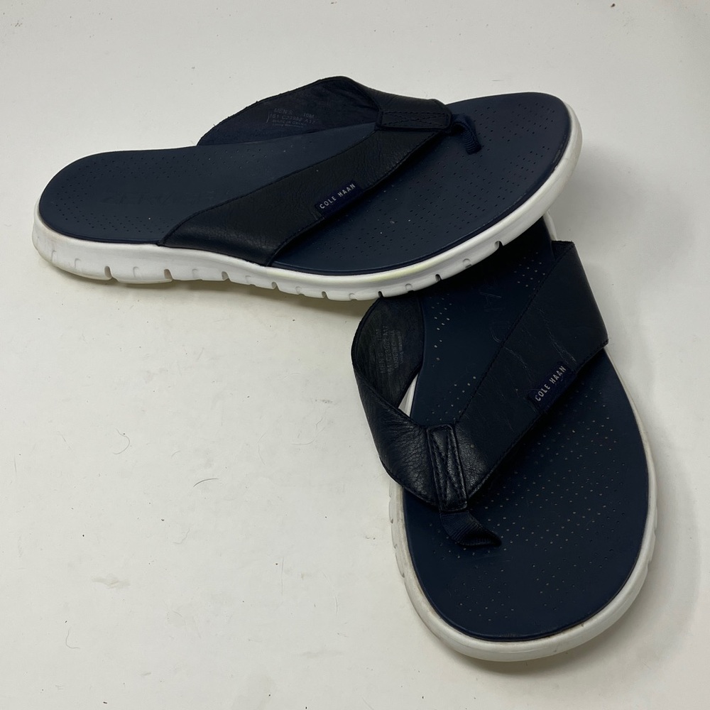 Cole Haan ZERØGRAND Flip-Flop Thong Sandals    Men's Size 10M Blue